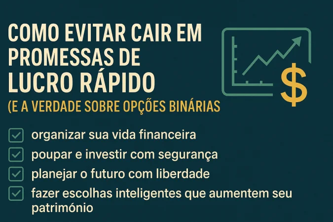 Imagem do post: Como Evitar Cair em Promessas de Lucro Rápido (e a Verdade Sobre Opções Binárias)